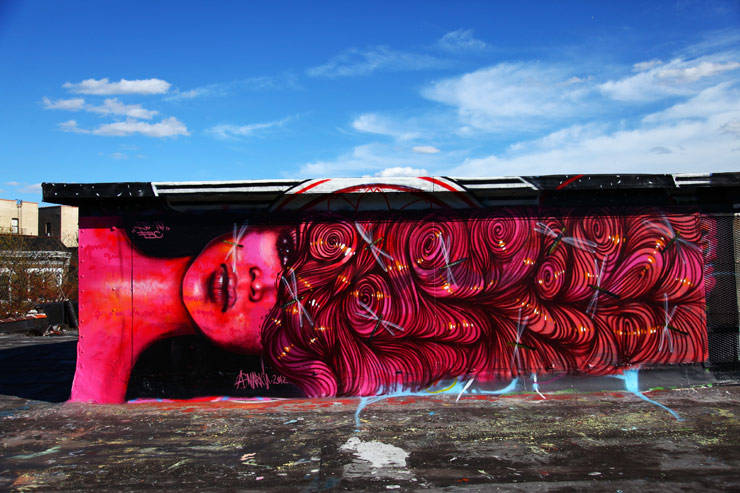 Grafitis contra la violencia de género - Cosecha Roja